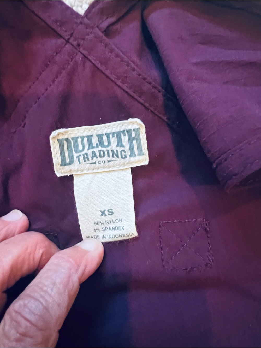 Plum Purple Duluth Trading Co Utility Short Overalls - Picture 6 of 6